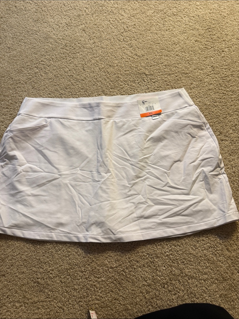 NWT Greg Norman Collection White Athletic Skort XXL